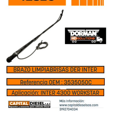 BRAZO LIMPIABRISAS DER INTER 4300 4400 7600 WORKSTAR 3535050C3 DORMAN